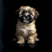 Lhasa Apso štěně  černá fotka