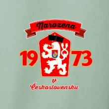 Narozena v Československu - Přelepený znak 1973