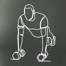 Trenér fitness jedním tahem