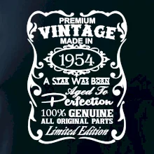 Vintage Etiketa - 1954