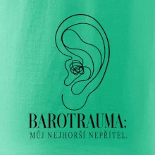 Barotrauma můj nejhorší nepřítel ucho s uzlem v lince