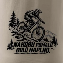 Nahoru pomalu dolů naplno - horský sjezdař