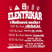 Elektrikář hodinová sazba