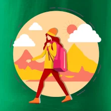 Barevný párový motiv na hory