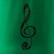 Houslový klíč kreslený