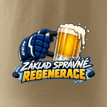 Hokejová regenerace s pivem