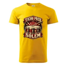 Ticho před sólem - vintage bubenický emblém