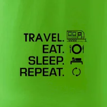 Eat sleep travel - Velký  přívěs
