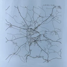 Černobílá mapa  Jindřichův Hradec (37701)