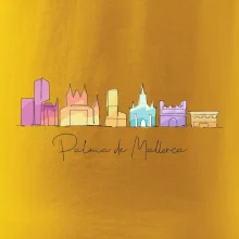 Mallorca - Siluety památek - barevné