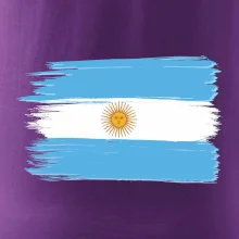 Argentina vlajka kreslená štětkou