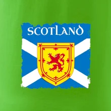 Skotská vlajka s erbem lva