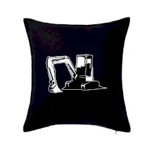 Bagr bez nápisu černobílý