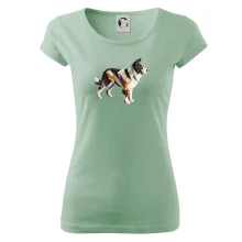 Border colie slepená z papíru