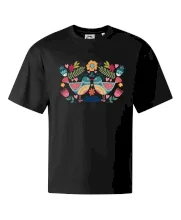 Folklor - dva barevní ptáčci