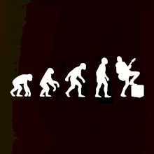 Evoluce kytarista - noha na kombu