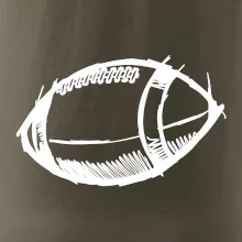Americký fotbal míč skica