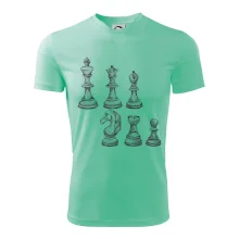 Šachové figurky kreslené