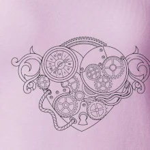 Steampunk srdce kreslené