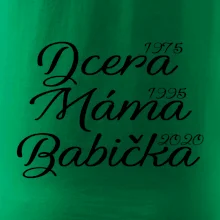 Dcera, máma, babička - vaše ročníky