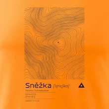 Sněžka - vrstevnice v obdélníku