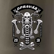 Lebka motorkář opravář