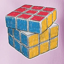 Rubikova kostka kreslená