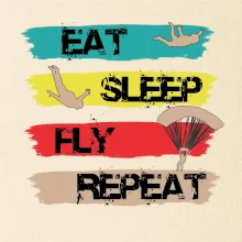 Eat Sleep Fly Repeat Paragliding