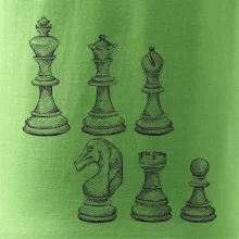 Šachové figurky kreslené