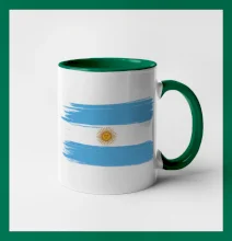 Argentina vlajka kreslená štětkou