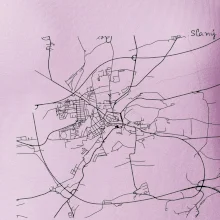 Černobílá mapa Cerhovice 267 61