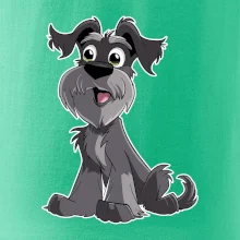 Knírač kreslený sedící