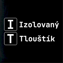 IT Nápis Izolovaný Tlouštík