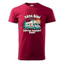 Táta řídí zbytek posádky radí rodinný karavan
