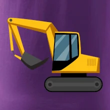 Bagr bez nápisu  z boku