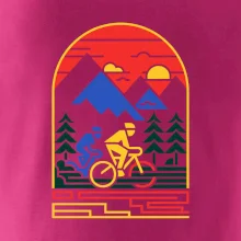 Cyklista na horách - logo