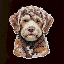 Lagotto romagnolo vyšívaná hlava