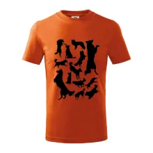 Border kolie siluety