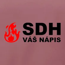SDH nápis (oheň, název sboru - vlastní nápis)