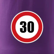 Dopravní značka - omezení rychlosti 30