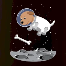 Pes ve vesmíru (Hana-creative)