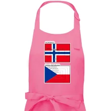 Norská a česká vlajka