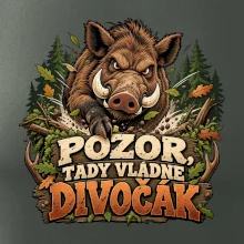Pozor tady vládne divočák v lese