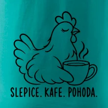 Slepice s kávou a pohodou