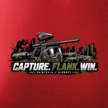 Taktika capture flank win paintball