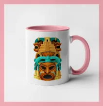 Mayové maska s pyramidou