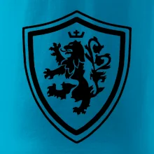 Český lev erb na prsu a na zádech