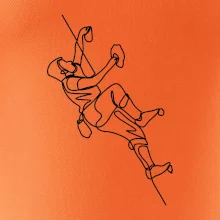 Lezecká stěna jedním tahem