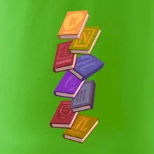 Knihomol letící knihy