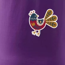 Folklor na prsu slepice